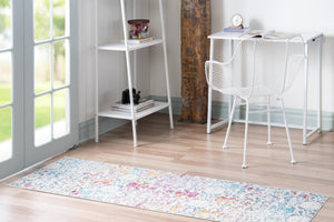 Multicolor 2' 2 x 6' 1 Charm Runner Area Rug 100% Polypropylene With Jute Backing Traditional Vintage Distressed Look Carpet for Living Rooms Dining Office Space for Sale at Rug Engine