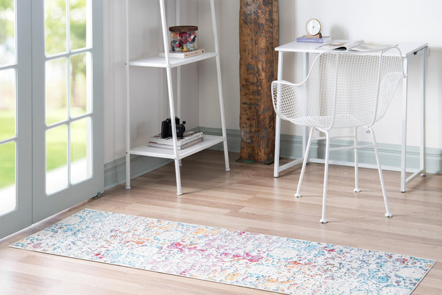 Multicolor 2' 2 x 6' 1 Charm Runner Area Rug 100% Polypropylene With Jute Backing Traditional Vintage Distressed Look Carpet for Living Rooms Dining Office Space for Sale at Rug Engine