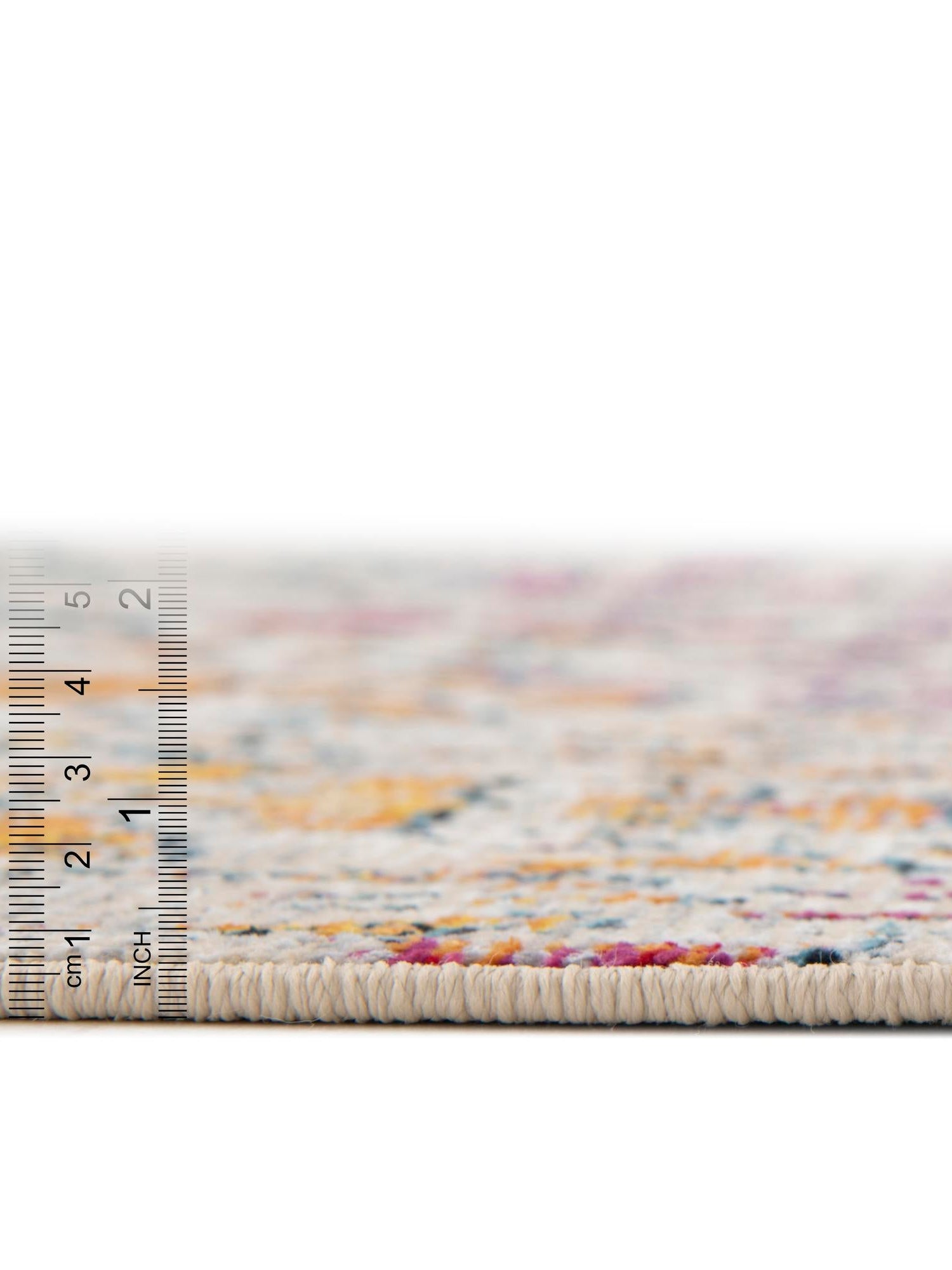Multicolor 2' 2 x 6' 1 Charm Runner Area Rug 100% Polypropylene With Jute Backing Traditional Vintage Distressed Look Carpet for Living Rooms Dining Office Space for Sale at Rug Engine