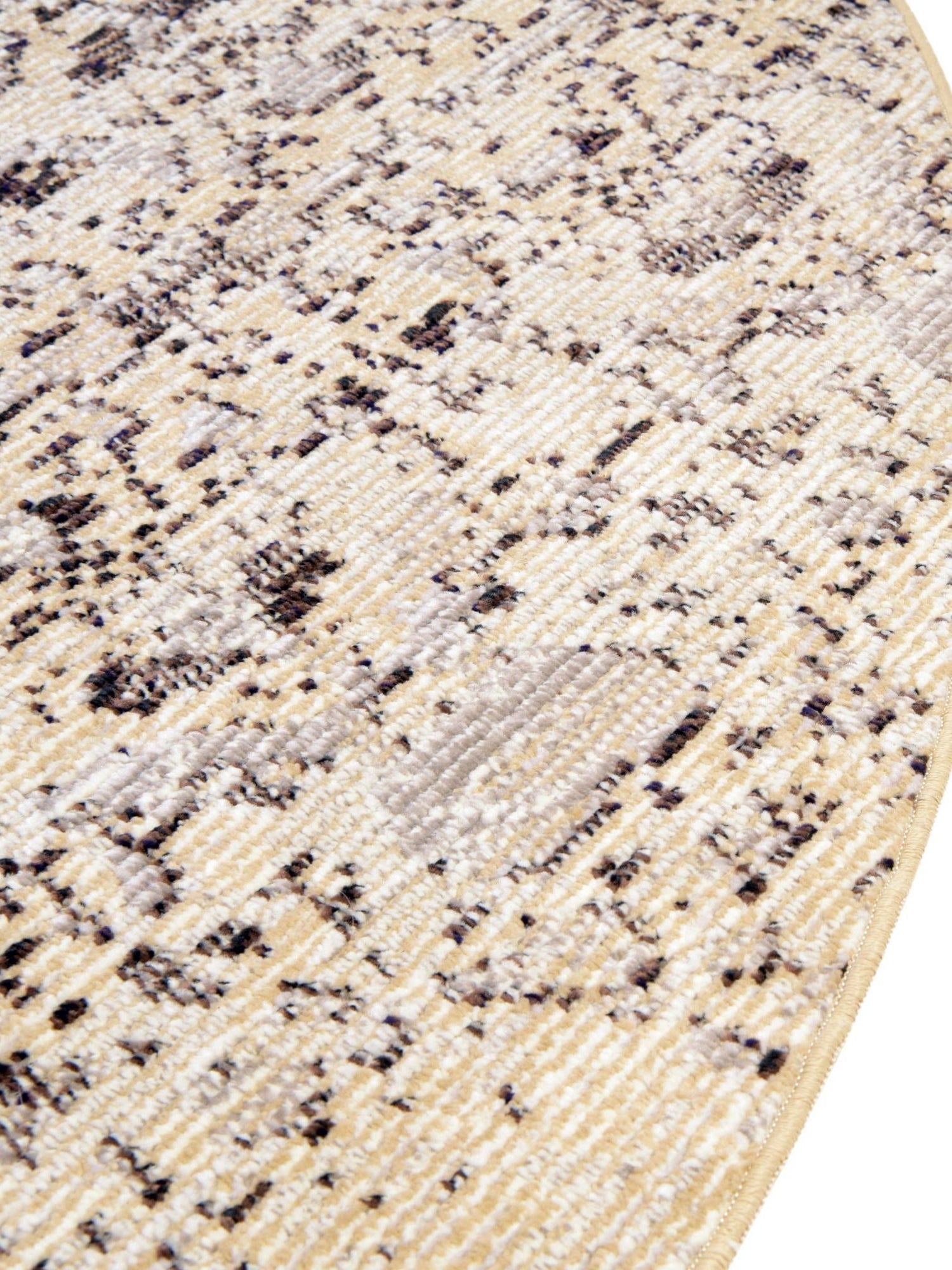 Light Gray 7' x 7' Charm Round Area Rug 100% Polypropylene With Jute Backing Traditional Vintage Distressed Look Carpet for Living Rooms Dining Office Space for Sale at Rug Engine
