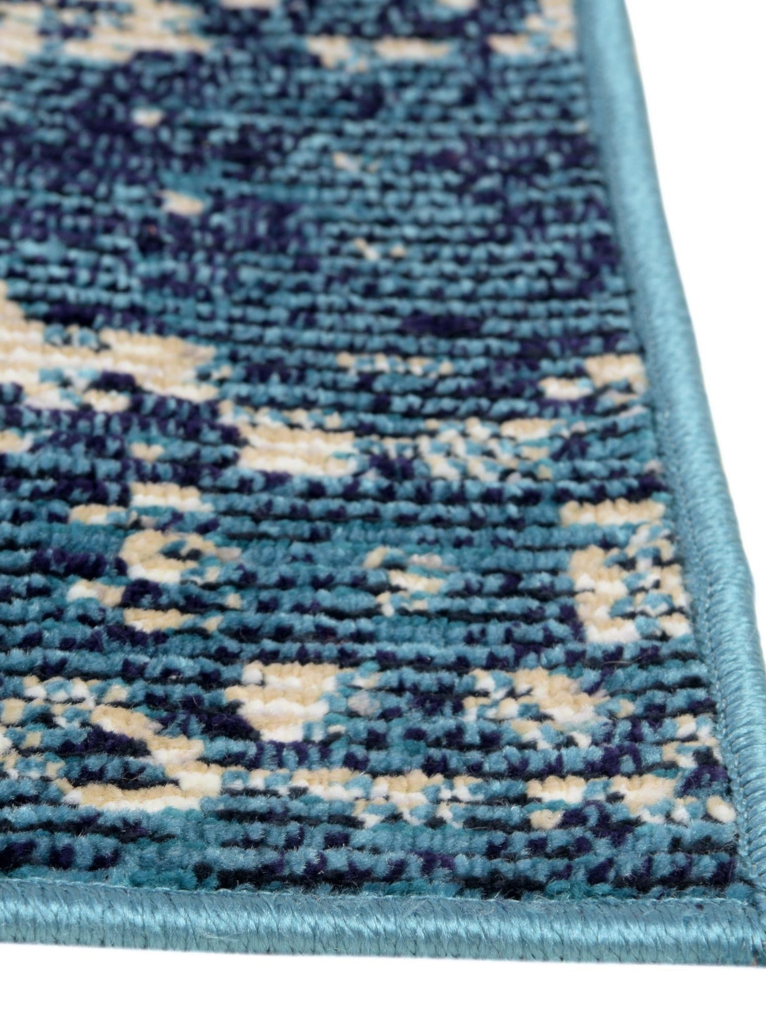 Navy Blue 8' x 10' Charm Rectangle Area Rug 100% Polypropylene With Jute Backing Traditional Vintage Distressed Look Carpet for Living Rooms Dining Office Space for Sale at Rug Engine