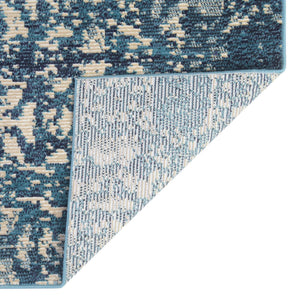 Navy Blue 9' x 12' 2 Charm Rectangle Area Rug 100% Polypropylene With Jute Backing Traditional Vintage Distressed Look Carpet for Living Rooms Dining Office Space for Sale at Rug Engine