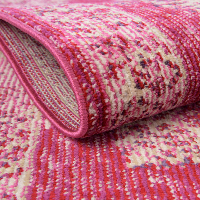 Pink 9' x 12' 2 Charm Rectangle Area Rug 100% Polypropylene With Jute Backing Traditional Vintage Distressed Look Carpet for Living Rooms Dining Office Space for Sale at Rug Engine