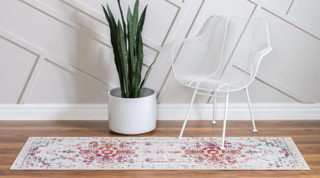 Beige 2' x 10' Charm Runner Area Rug 100% Polypropylene With Jute Backing Traditional Vintage Distressed Look Carpet for Living Rooms Dining Office Space for Sale at Rug Engine
