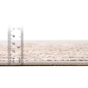 Light Gray 4' 1 x 6' 1 Charm Rectangle Area Rug 100% Polypropylene With Jute Backing Traditional Vintage Distressed Look Carpet for Living Rooms Dining Office Space for Sale at Rug Engine