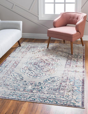 Gray 9' x 12' 2 Charm Rectangle Area Rug 100% Polypropylene With Jute Backing Traditional Vintage Distressed Look Carpet for Living Rooms Dining Office Space for Sale at Rug Engine