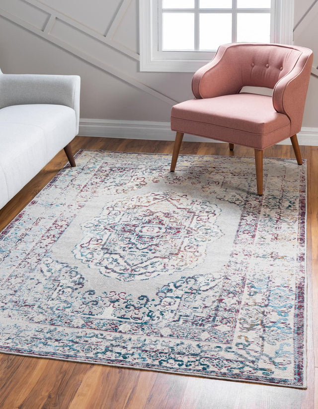 Gray 9' x 12' 2 Charm Rectangle Area Rug 100% Polypropylene With Jute Backing Traditional Vintage Distressed Look Carpet for Living Rooms Dining Office Space for Sale at Rug Engine