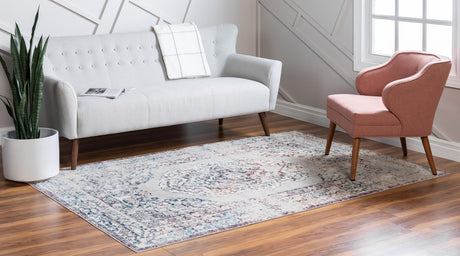Gray 4' 1 x 6' 1 Charm Rectangle Area Rug 100% Polypropylene With Jute Backing Traditional Vintage Distressed Look Carpet for Living Rooms Dining Office Space for Sale at Rug Engine