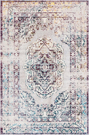 Gray 5' 1 x 8' Charm Rectangle Area Rug 100% Polypropylene With Jute Backing Traditional Vintage Distressed Look Carpet for Living Rooms Dining Office Space for Sale at Rug Engine
