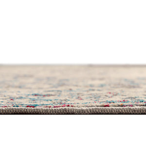 Gray 7' 1 x 7' 1 Charm Round Area Rug 100% Polypropylene With Jute Backing Traditional Vintage Distressed Look Carpet for Living Rooms Dining Office Space for Sale at Rug Engine