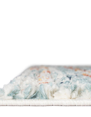 Light Blue 5' 1 x 8' Morocco Rectangle Rug