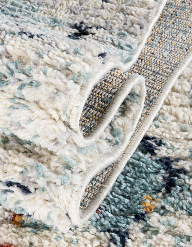 Light Blue 8' x 10' Morocco Rectangle Rug