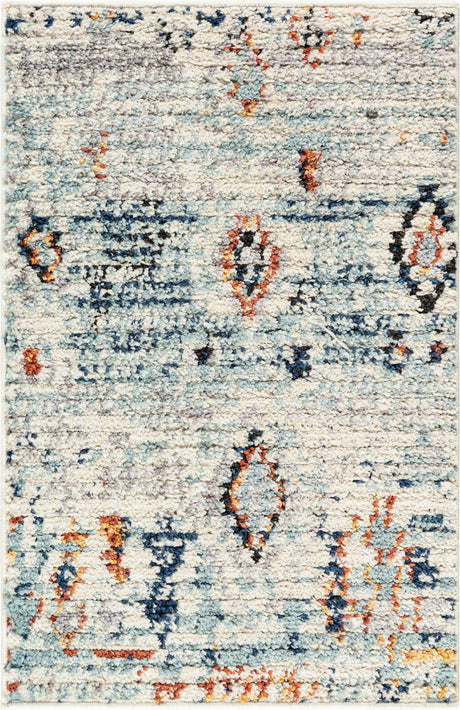 Light Blue 2' 2 x 3' 1 Morocco Rectangle Rug