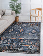 Navy Blue 2' 2 x 3' 1 Morocco Rectangle Rug