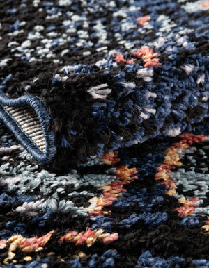 Navy Blue 9' x 12' 2 Morocco Rectangle Rug