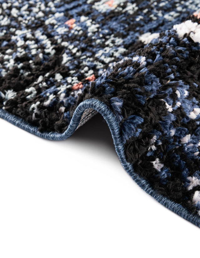 Navy Blue 2' 2 x 6' Morocco Runner Rug