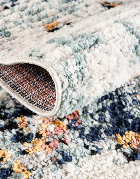 Ivory 4' 1 x 6' 1 Morocco Rectangle Area Rug 100% Polyester Traditional Classic Carpet for Moroccan Inspired Interior Design Home Decor for Sale at Rug Engine