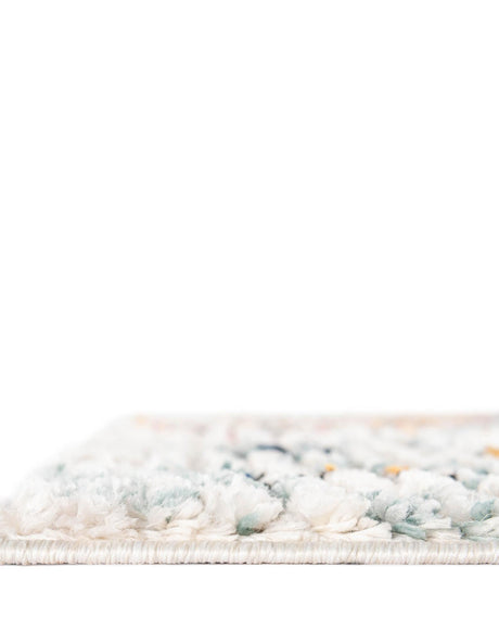 Ivory 4' 1 x 6' 1 Morocco Rectangle Area Rug 100% Polyester Traditional Classic Carpet for Moroccan Inspired Interior Design Home Decor for Sale at Rug Engine