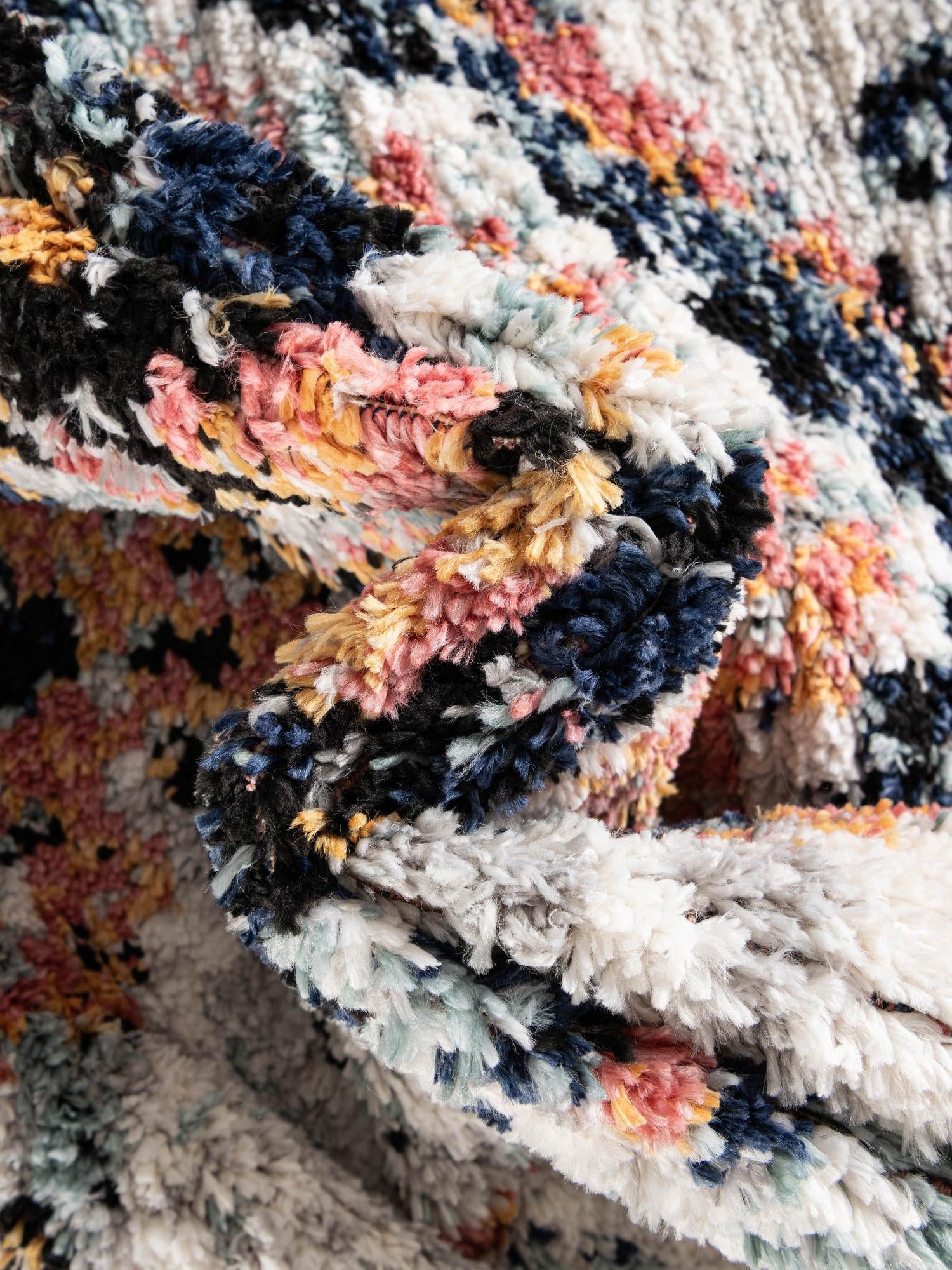 Ivory 7' x 7' Morocco Round Area Rug 100% Polyester Traditional Classic Carpet for Moroccan Inspired Interior Design Home Decor for Sale at Rug Engine