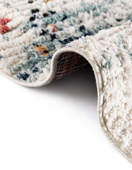 Ivory 2' 7 x 10' Morocco Runner Area Rug 100% Polyester Traditional Classic Carpet for Moroccan Inspired Interior Design Home Decor for Sale at Rug Engine