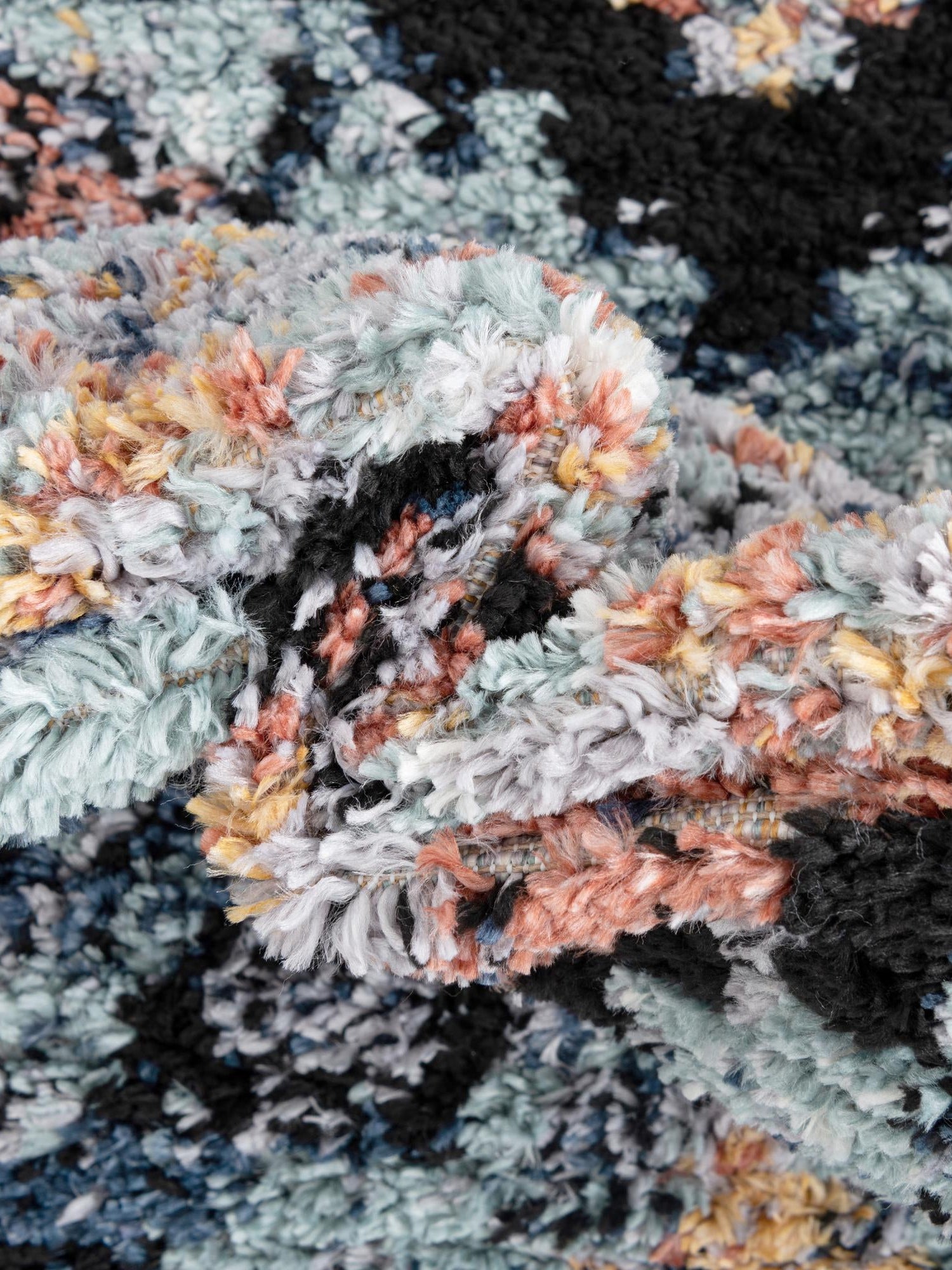 Navy Blue 8' x 10' Morocco Rectangle Area Rug 100% Polyester Traditional Classic Carpet for Moroccan Inspired Interior Design Home Decor for Sale at Rug Engine