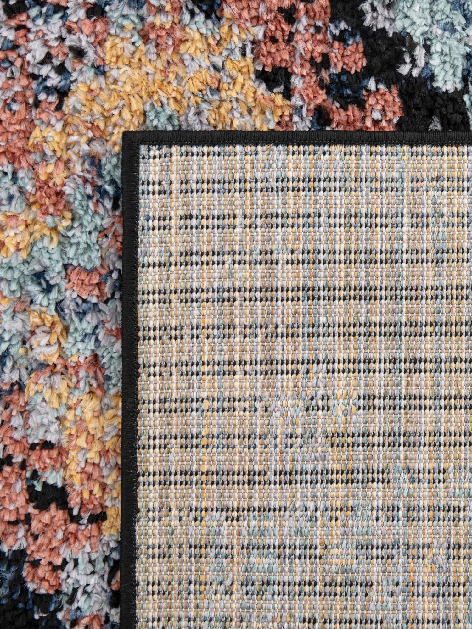 Navy Blue 8' x 10' Morocco Rectangle Area Rug 100% Polyester Traditional Classic Carpet for Moroccan Inspired Interior Design Home Decor for Sale at Rug Engine