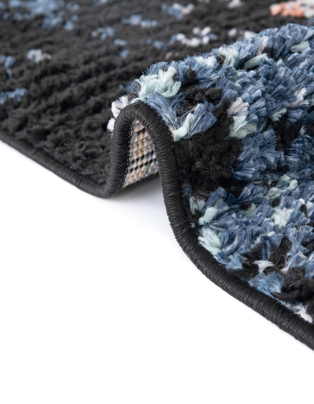 Navy Blue 3' x 10' Morocco Runner Rug
