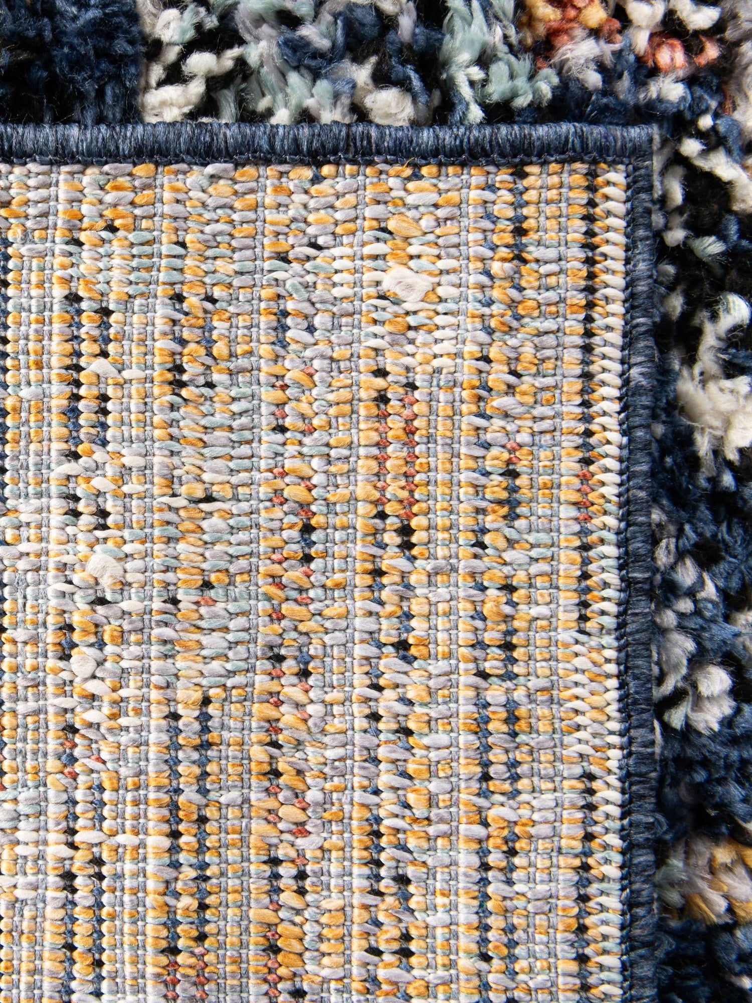 Navy Blue 10' x 13' Morocco Rectangle Area Rug 100% Polyester Traditional Classic Carpet for Moroccan Inspired Interior Design Home Decor for Sale at Rug Engine