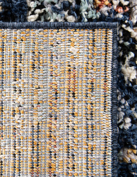 Navy Blue 10' x 13' Morocco Rectangle Area Rug 100% Polyester Traditional Classic Carpet for Moroccan Inspired Interior Design Home Decor for Sale at Rug Engine