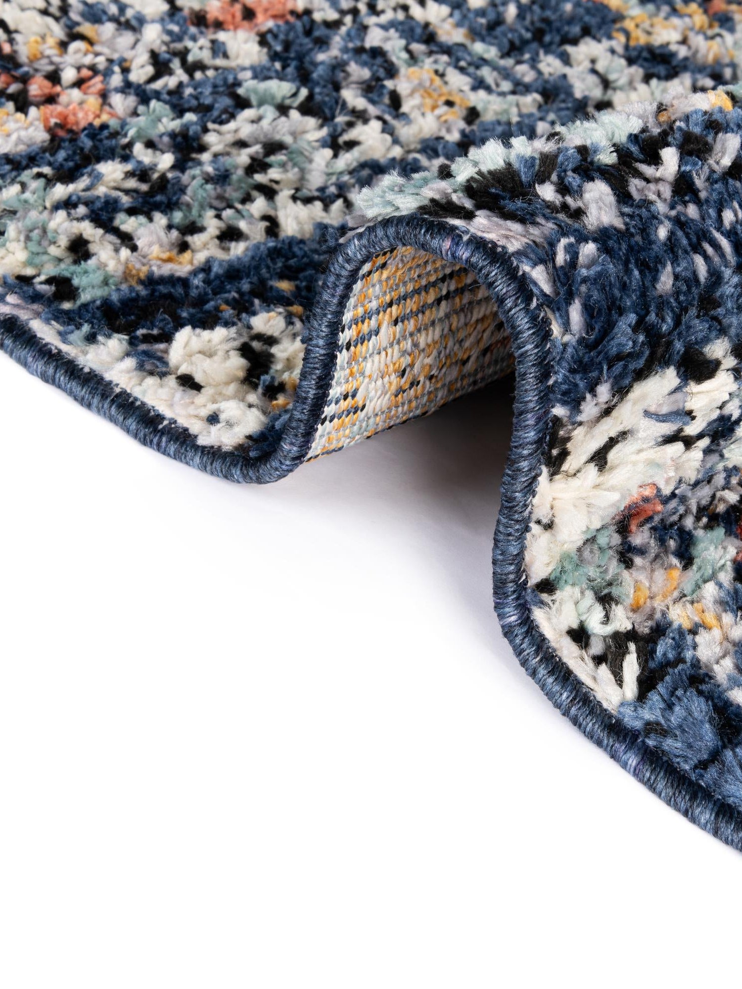 Navy Blue 2' x 8' Morocco Runner Area Rug 100% Polyester Traditional Classic Carpet for Moroccan Inspired Interior Design Home Decor for Sale at Rug Engine