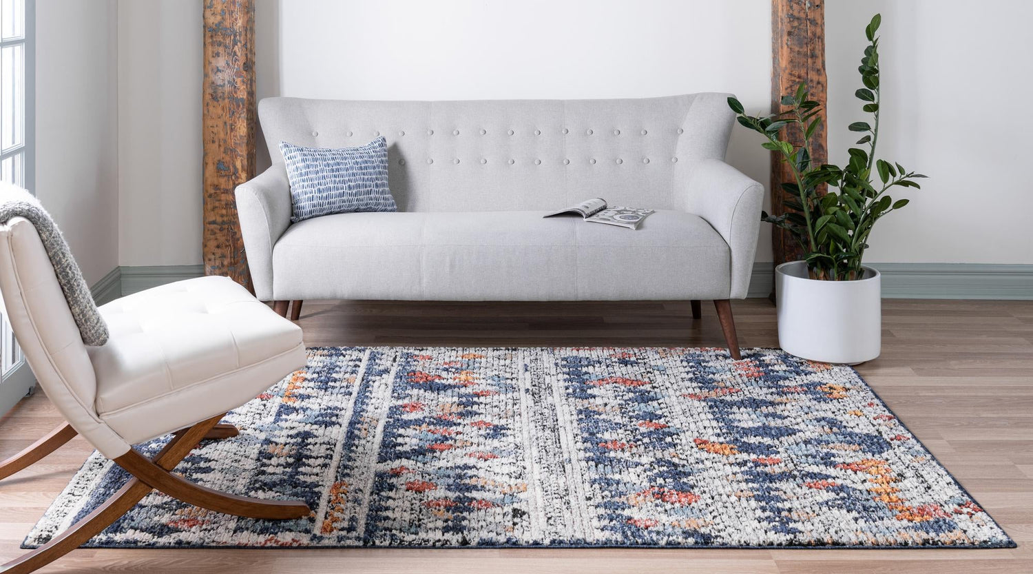 Multicolor 5' 1 x 8' Morocco Rectangle Area Rug 100% Polyester Traditional Classic Carpet for Moroccan Inspired Interior Design Home Decor for Sale at Rug Engine