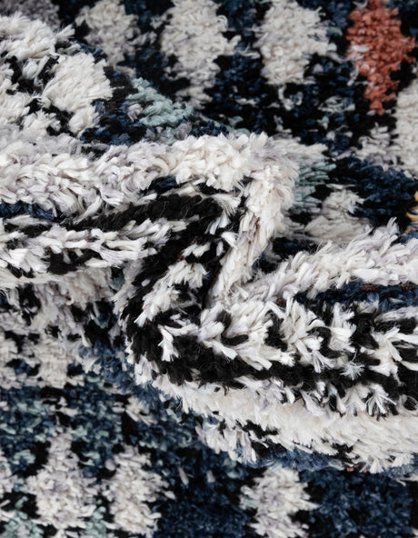 Multicolor 4' 1 x 6' 1 Morocco Rectangle Area Rug 100% Polyester Traditional Classic Carpet for Moroccan Inspired Interior Design Home Decor for Sale at Rug Engine