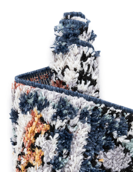 Multicolor 8' x 10' Morocco Rectangle Area Rug 100% Polyester Traditional Classic Carpet for Moroccan Inspired Interior Design Home Decor for Sale at Rug Engine