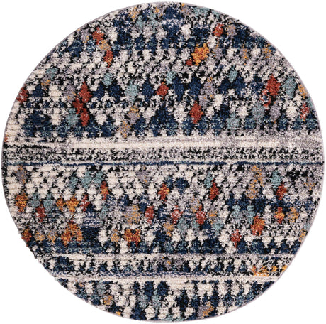 Multicolor 4' 1 x 4' 1 Morocco Round Rug