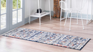 Multicolor 2' x 8' Morocco Runner Rug