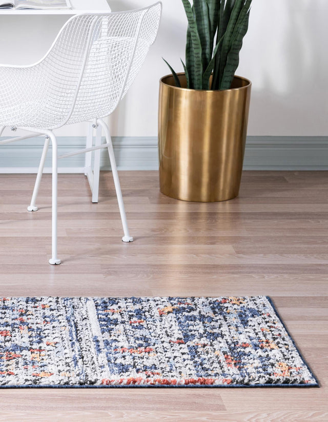 Multicolor 2' x 8' Morocco Runner Rug