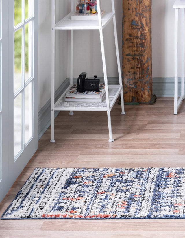 Multicolor 2' x 8' Morocco Runner Rug