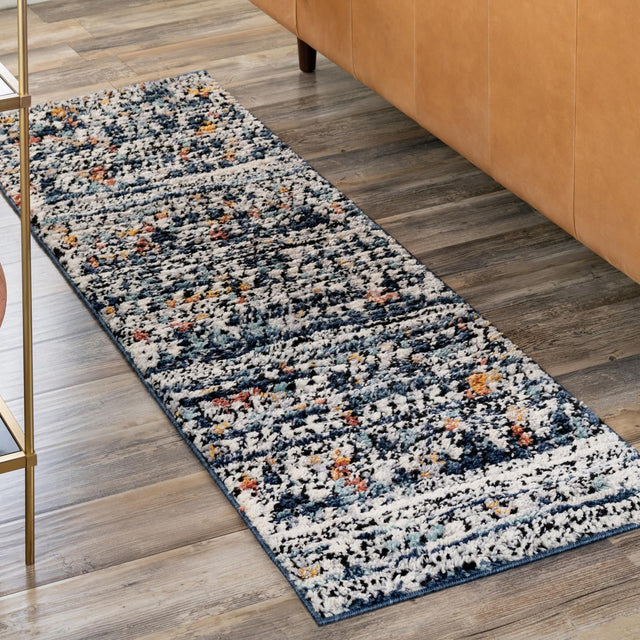 Multicolor 2' x 8' Morocco Runner Rug
