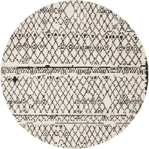 Ivory 7' x 7' Morocco Round Rug