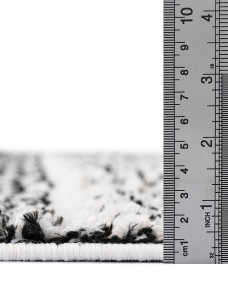 Ivory 8' x 10' Morocco Rectangle Area Rug 100% Polyester Traditional Classic Carpet for Moroccan Inspired Interior Design Home Decor for Sale at Rug Engine