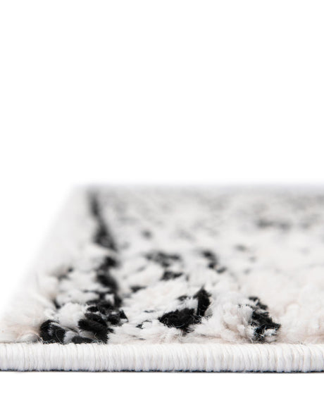 Ivory 9' x 12' 2 Morocco Rectangle Area Rug 100% Polyester Traditional Classic Carpet for Moroccan Inspired Interior Design Home Decor for Sale at Rug Engine