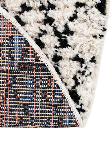 Ivory 7' x 7' Morocco Round Area Rug 100% Polyester Traditional Classic Carpet for Moroccan Inspired Interior Design Home Decor for Sale at Rug Engine