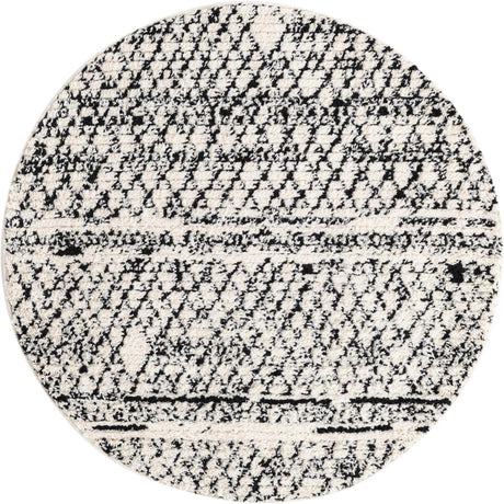 Ivory 4' 1 x 4' 1 Morocco Round Rug