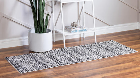 Ivory 2' 2 x 6' 1 Morocco Runner Area Rug 100% Polyester Traditional Classic Carpet for Moroccan Inspired Interior Design Home Decor for Sale at Rug Engine