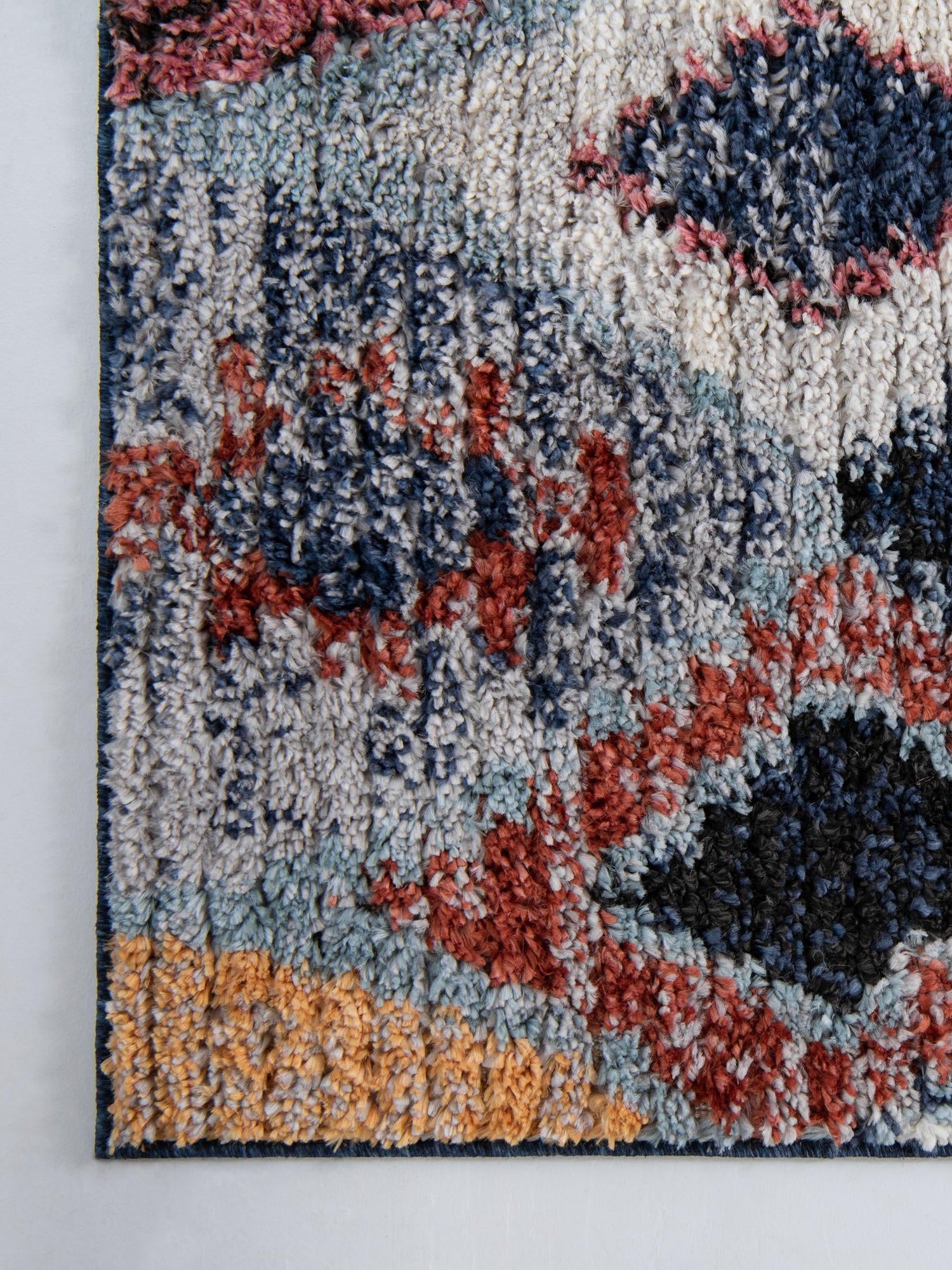 Blue 5' 1 x 8' Morocco Rectangle Area Rug 100% Polyester Traditional Classic Carpet for Moroccan Inspired Interior Design Home Decor for Sale at Rug Engine