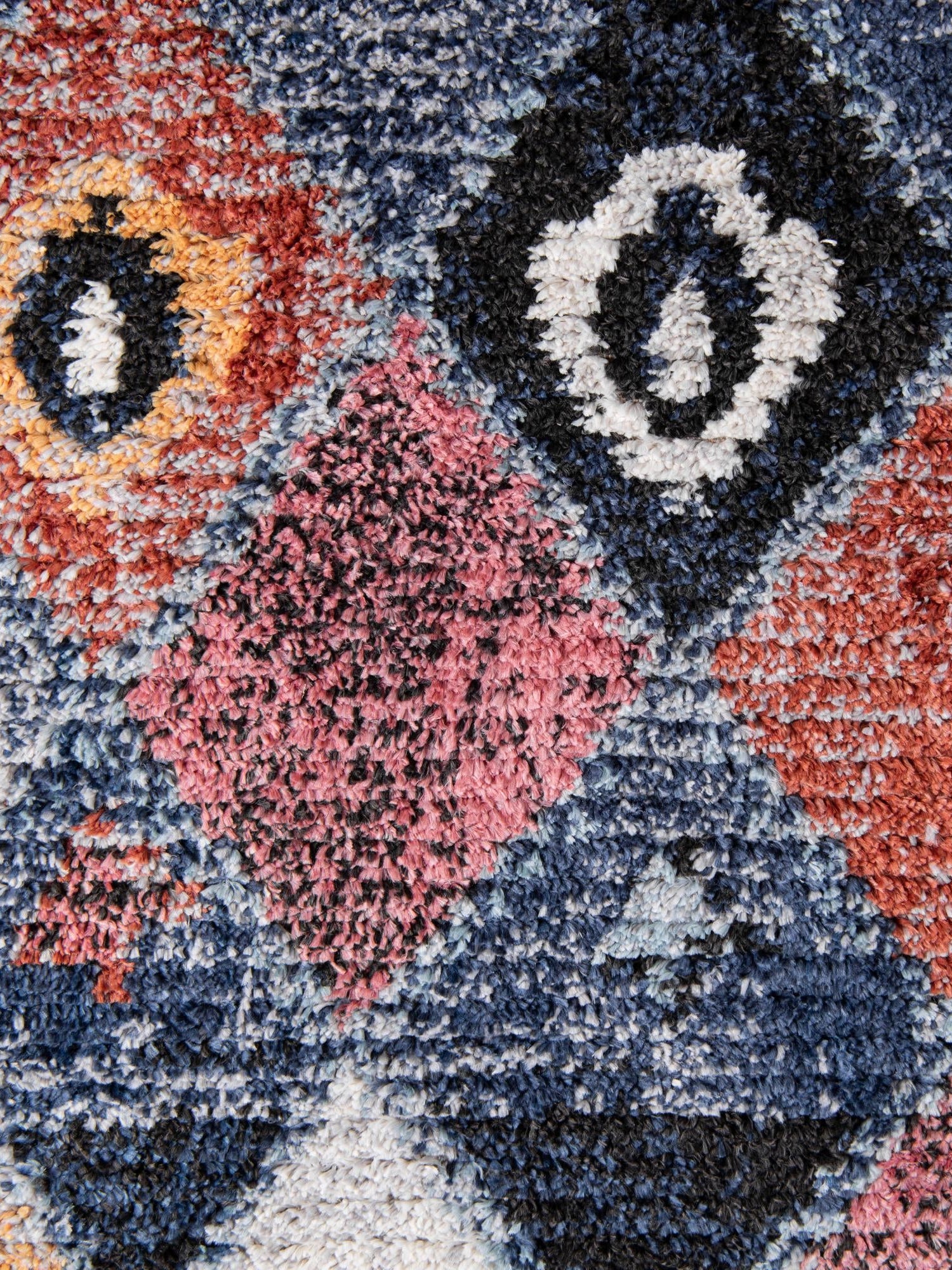 Blue 5' 1 x 8' Morocco Rectangle Area Rug 100% Polyester Traditional Classic Carpet for Moroccan Inspired Interior Design Home Decor for Sale at Rug Engine