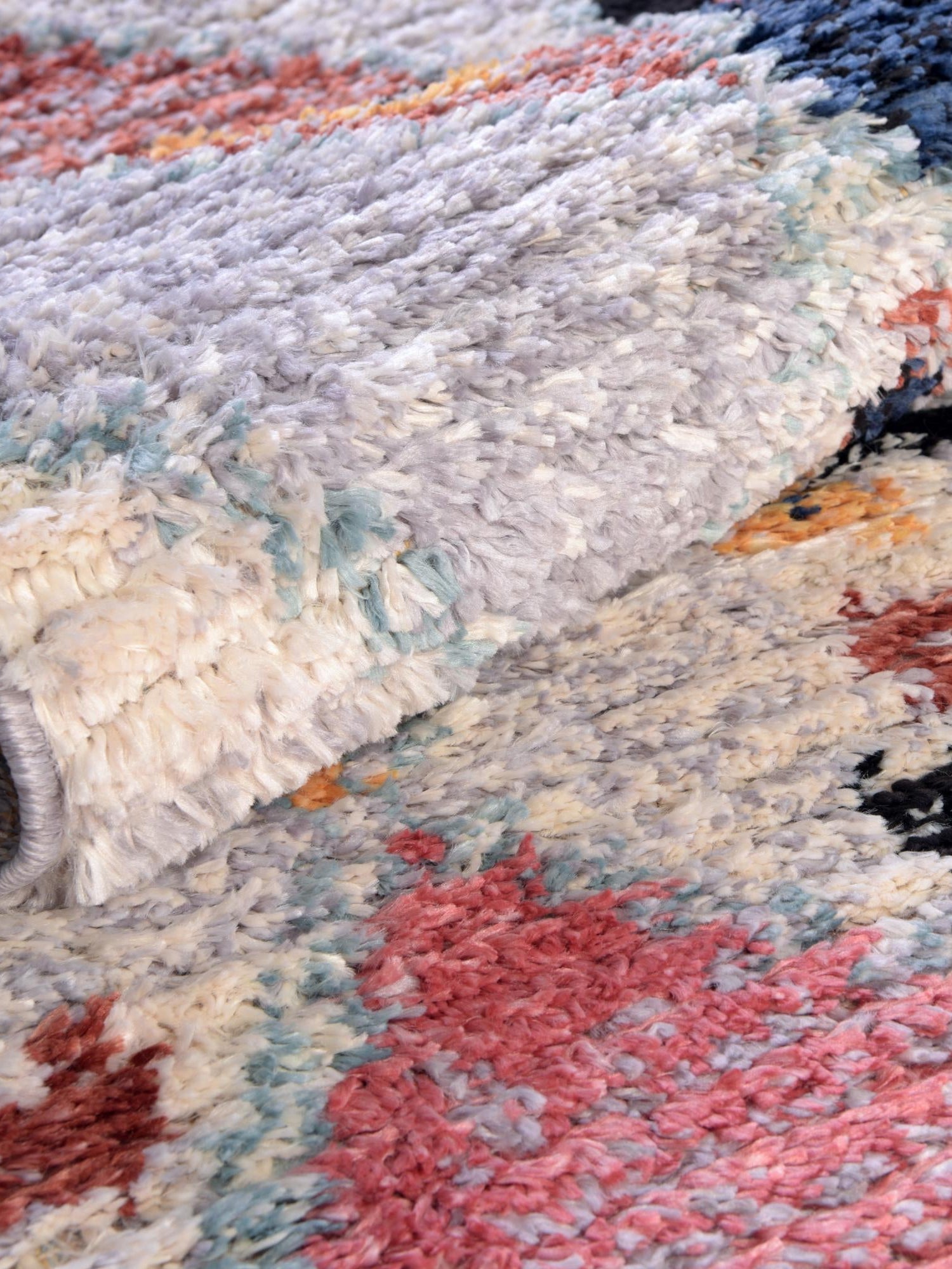 Multicolor 9' x 12' 2 Morocco Rectangle Area Rug 100% Polyester Traditional Classic Carpet for Moroccan Inspired Interior Design Home Decor for Sale at Rug Engine