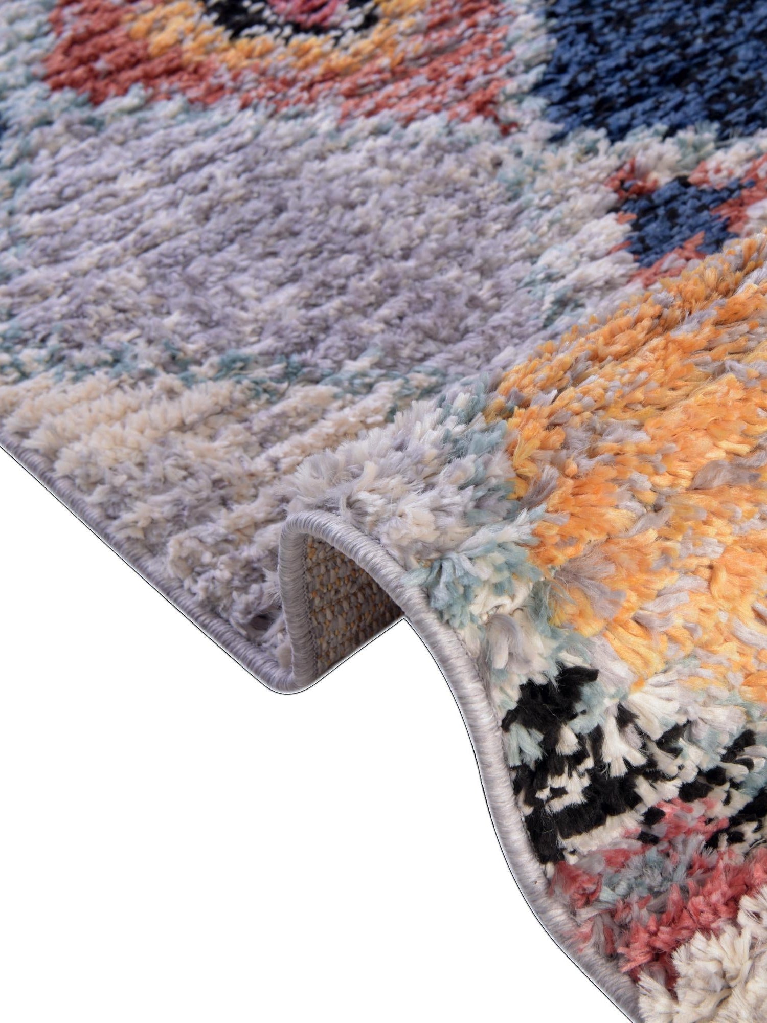 Multicolor 9' x 12' 2 Morocco Rectangle Area Rug 100% Polyester Traditional Classic Carpet for Moroccan Inspired Interior Design Home Decor for Sale at Rug Engine