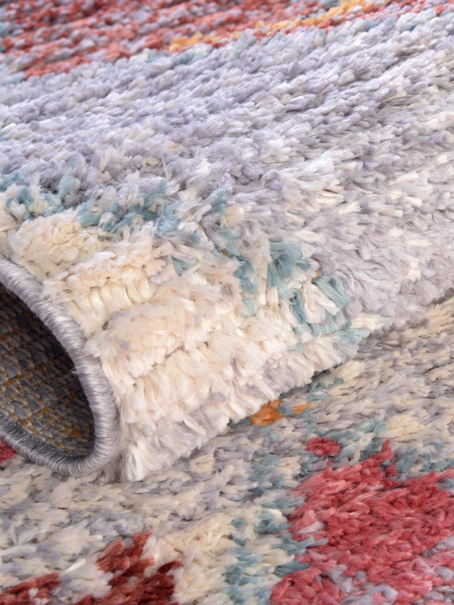 Multicolor 7' x 7' Morocco Round Area Rug 100% Polyester Traditional Classic Carpet for Moroccan Inspired Interior Design Home Decor for Sale at Rug Engine