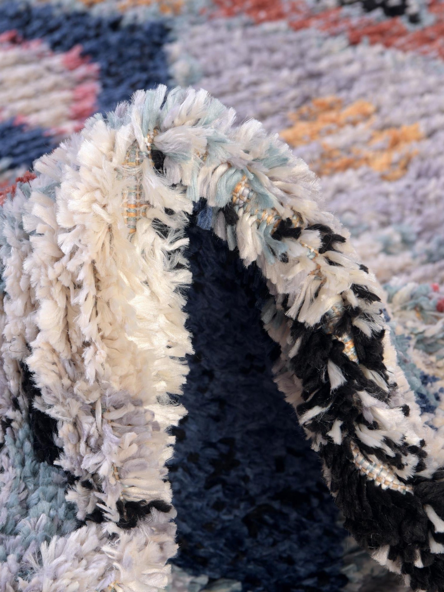 Multicolor 7' x 7' Morocco Round Area Rug 100% Polyester Traditional Classic Carpet for Moroccan Inspired Interior Design Home Decor for Sale at Rug Engine